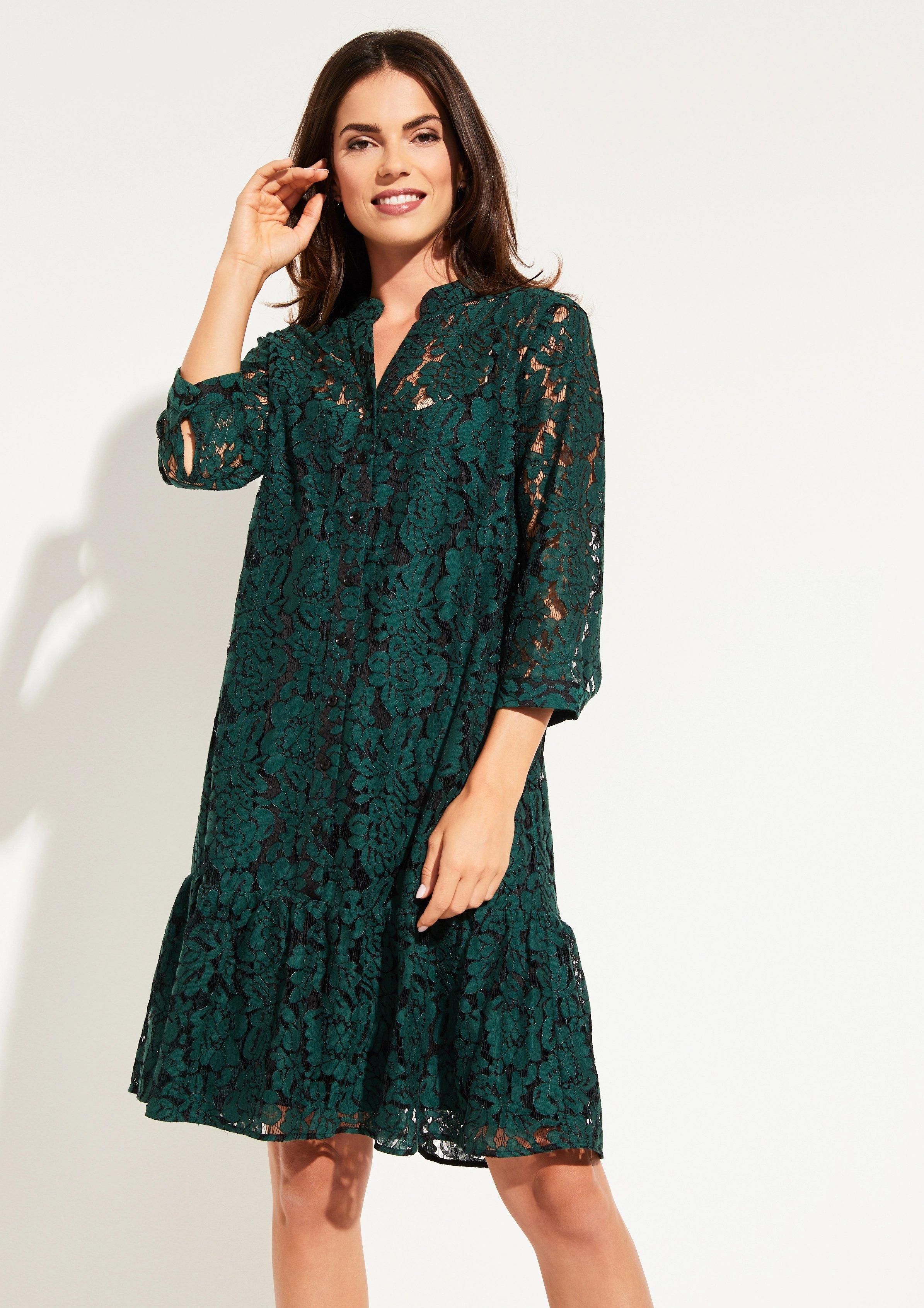 Comma Kleid Grun 741fce