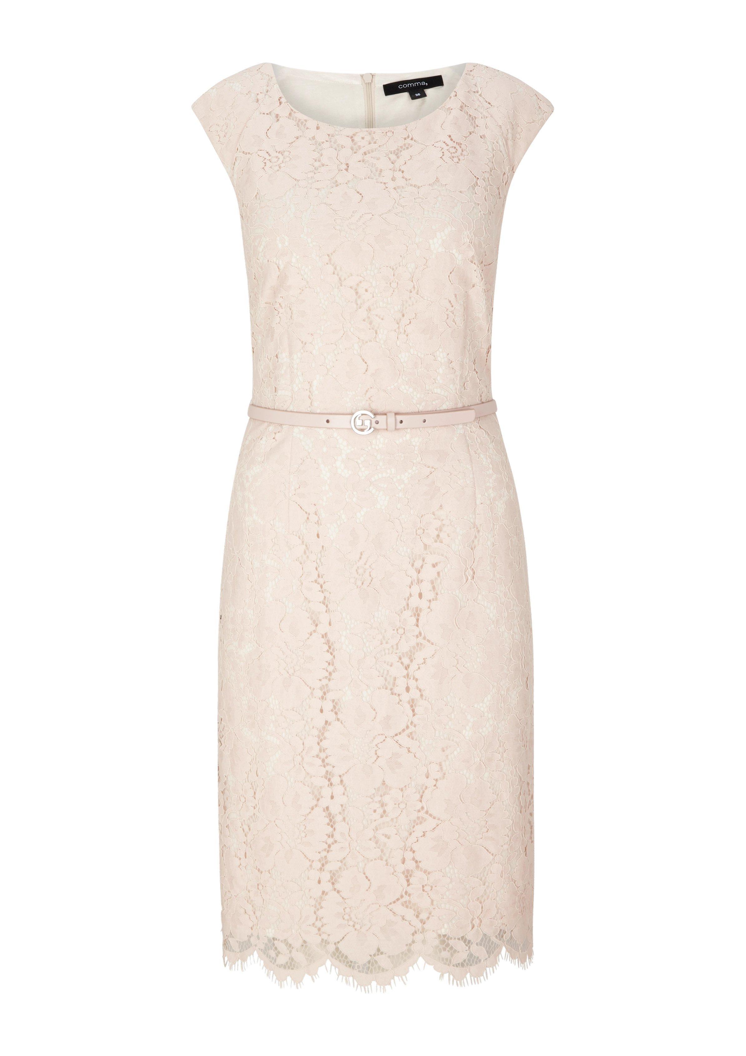 Comma Kleid Mit Spitze