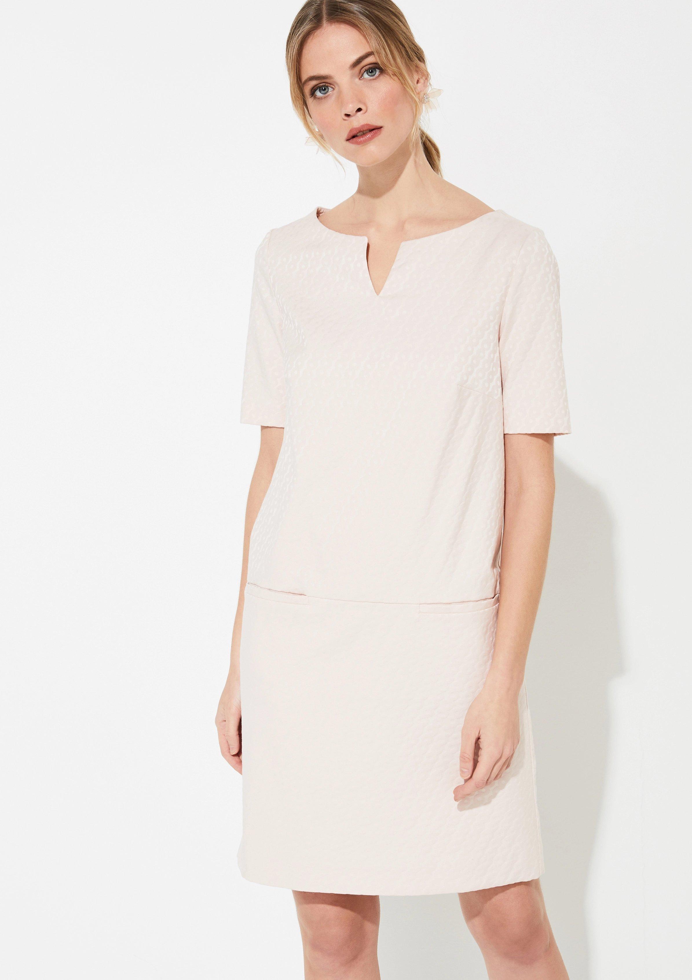 Comma Midi Kleid Aus Jacquard