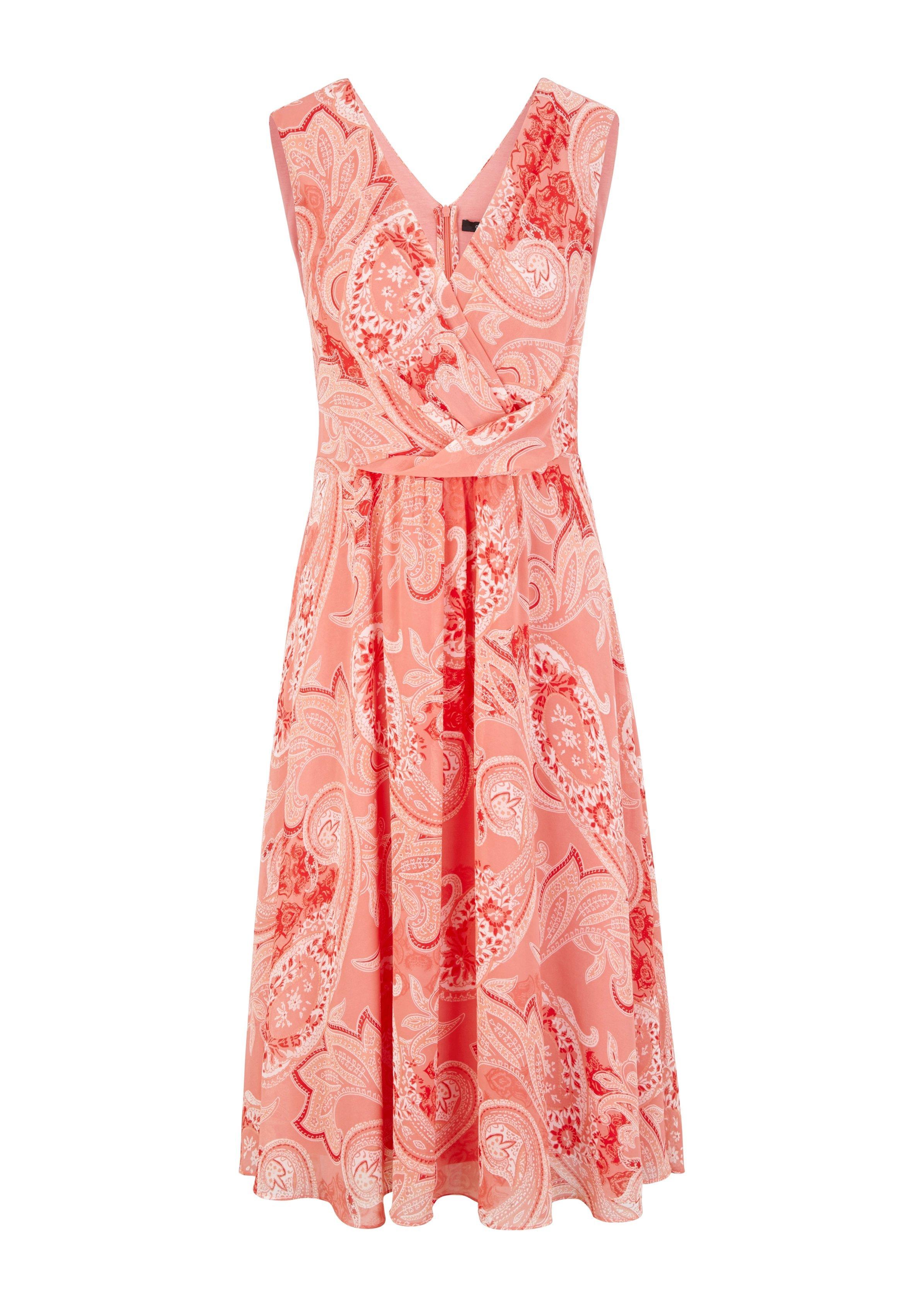 Comma Cache Coeur Dress With A Paisley Pattern