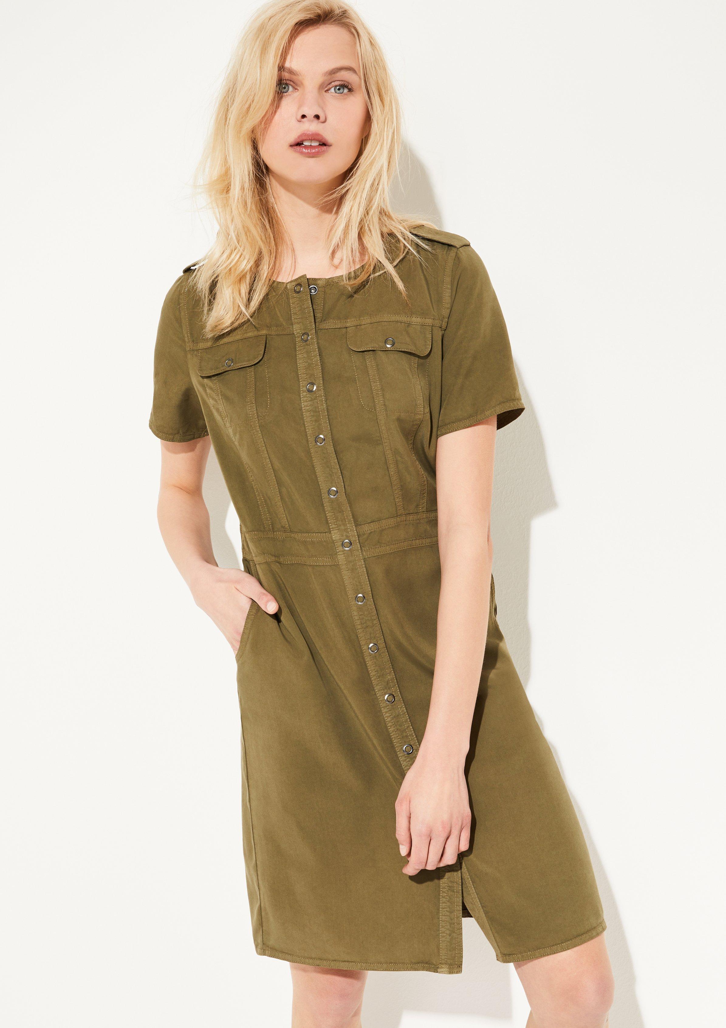 Comma Kleid Aus Lyocell