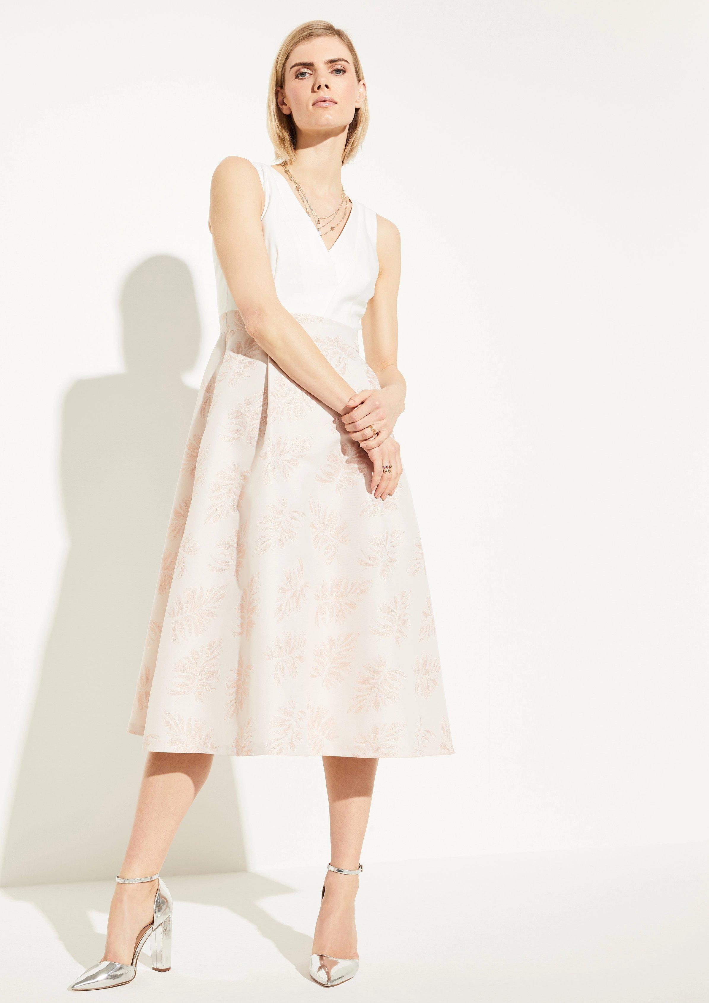 Comma Kleid Mit Jacquard Rock