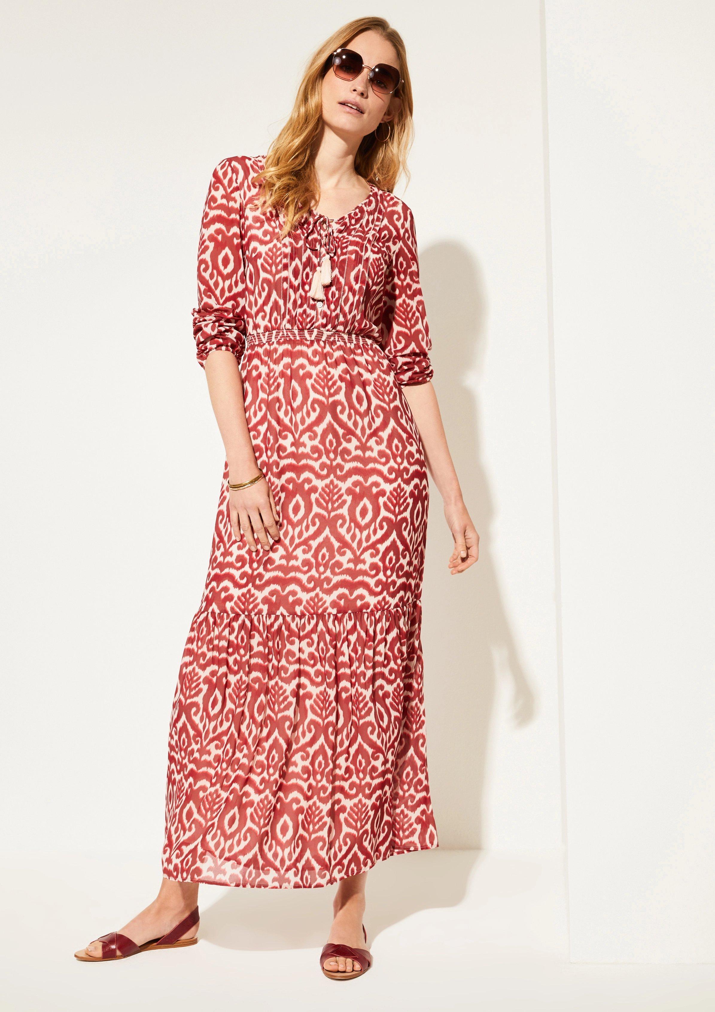 Comma Maxi Dress With An All Over Print