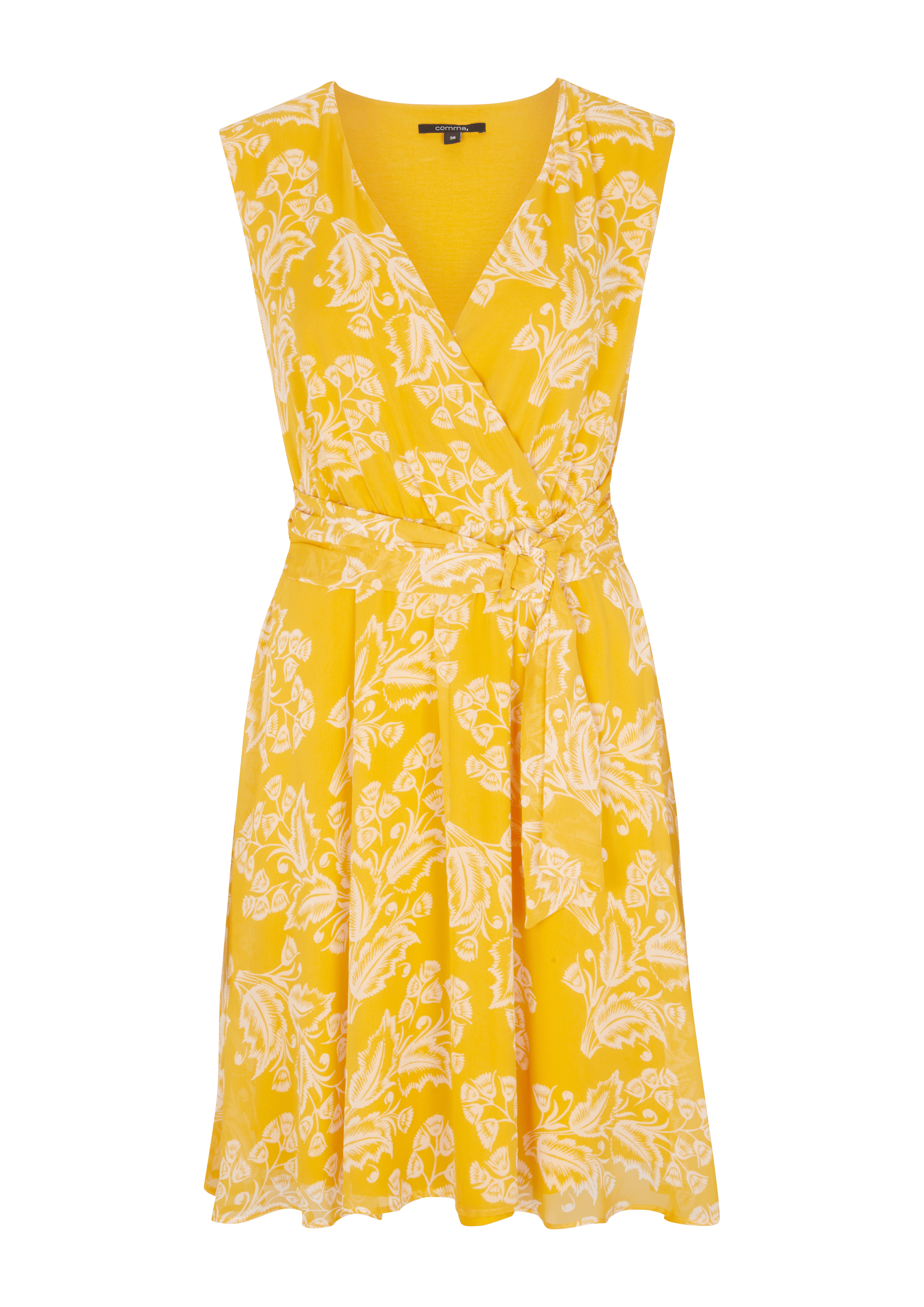 Comma Chiffon Kleid Mit Floralem Print