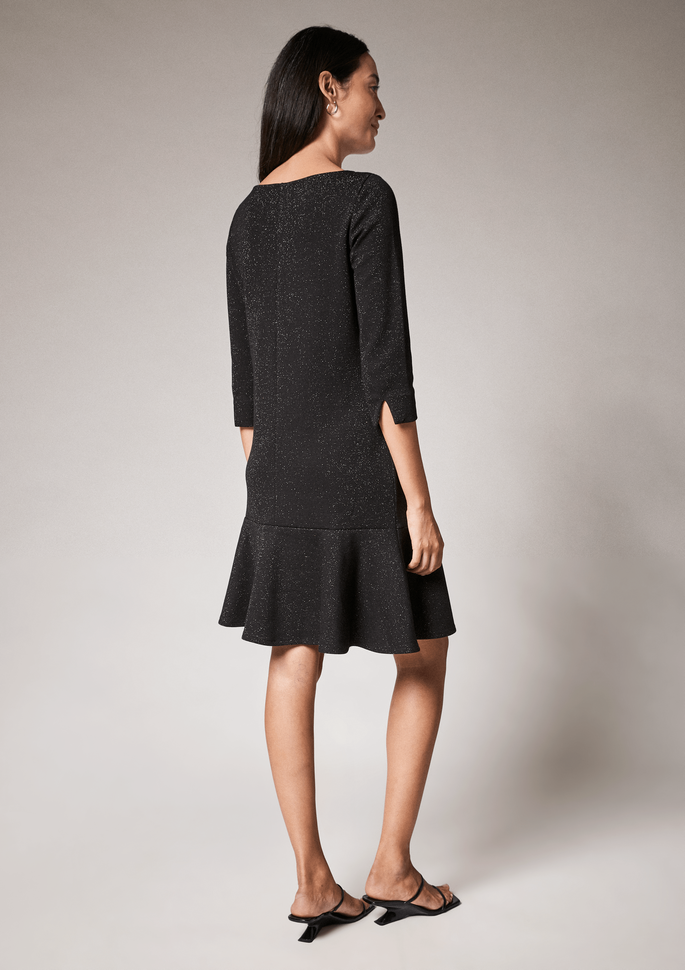 Comma Kleid Mit Glitzer Detail