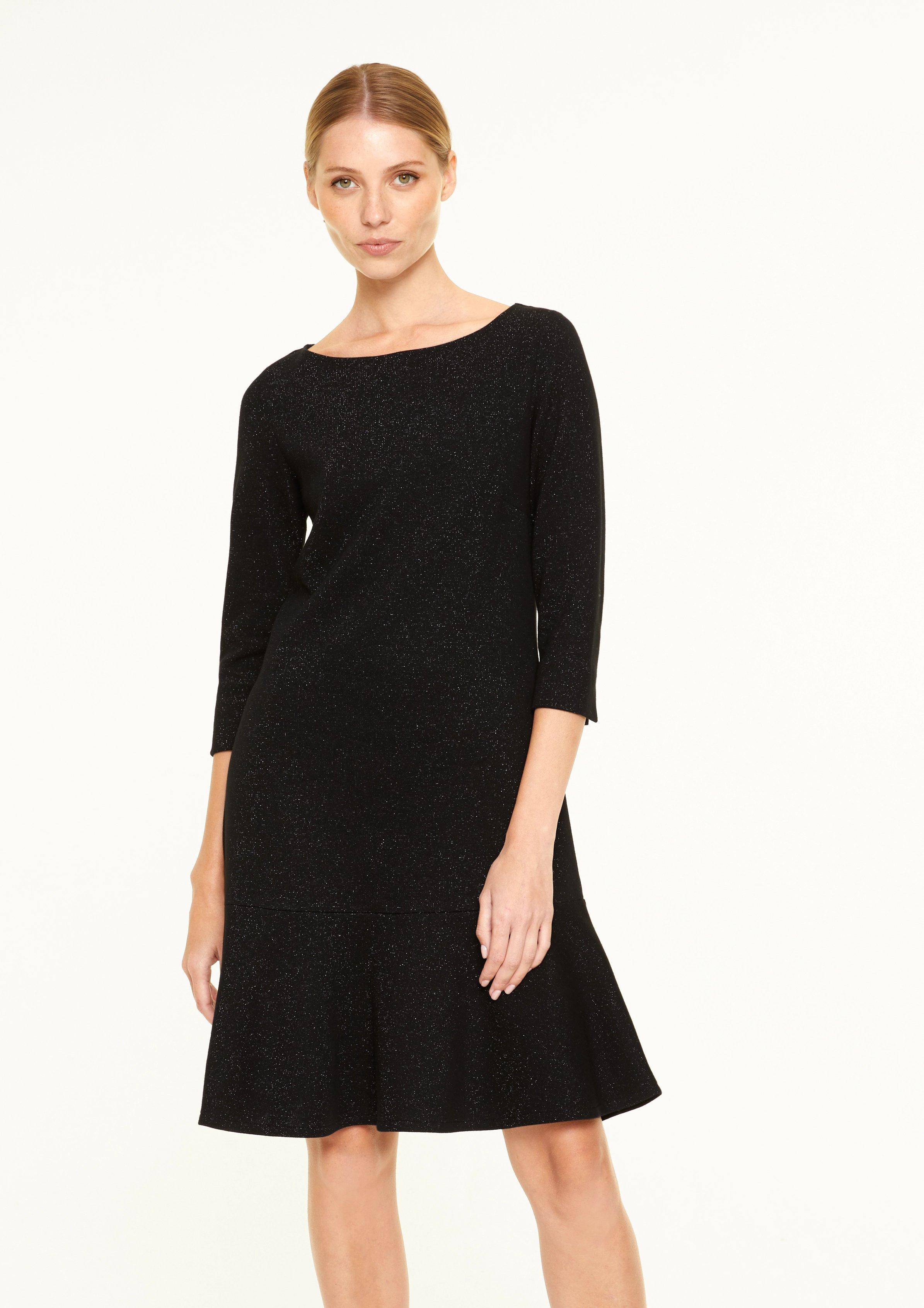 Comma Kleid Mit Glitzer Detail