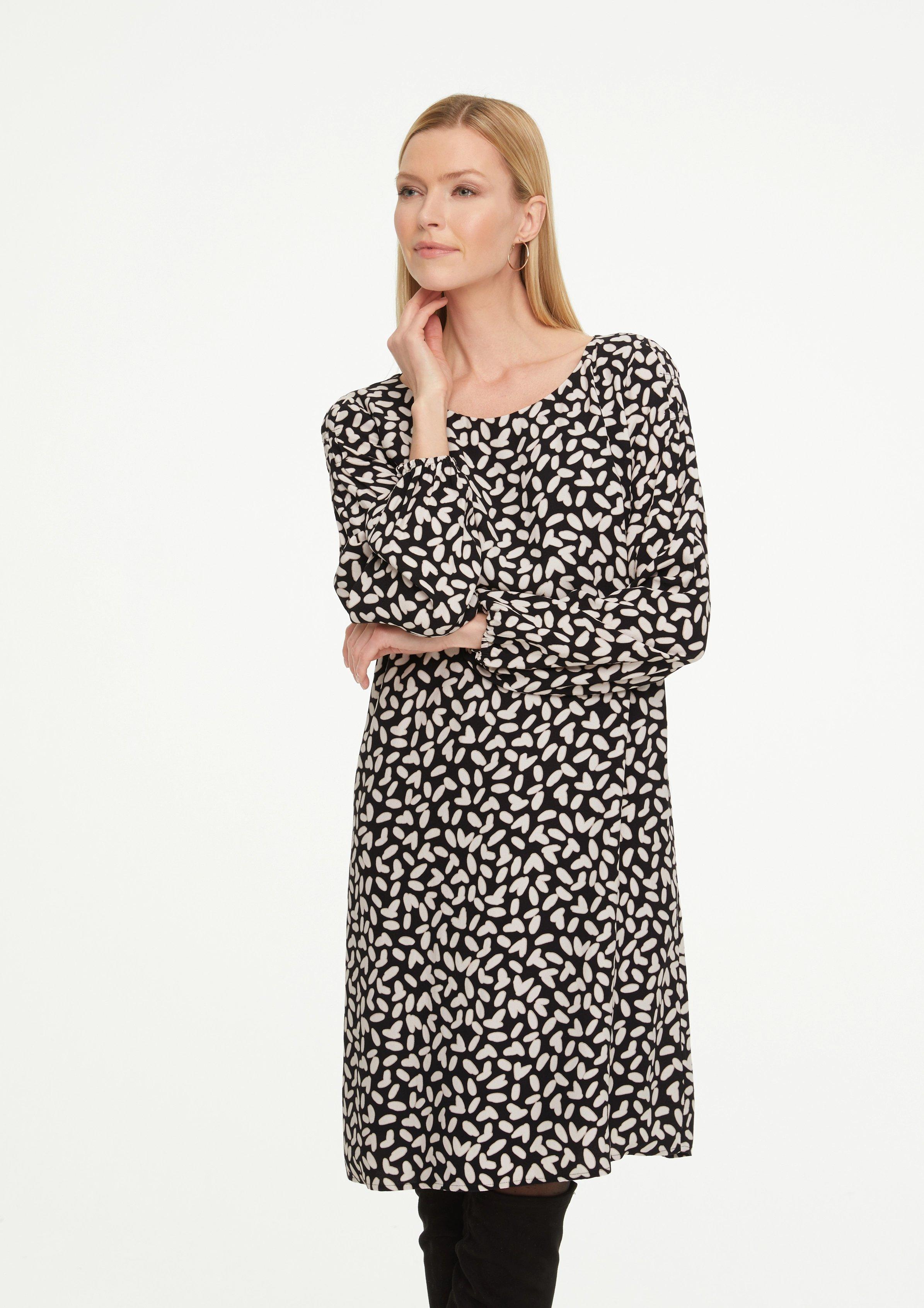 Comma Kleid Mit Allover Print