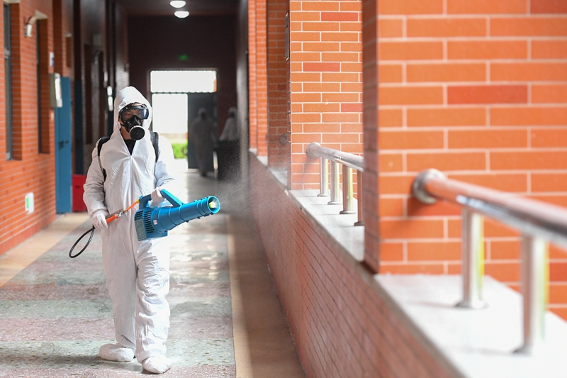 Professional disinfection and sanitation after a natural disaster