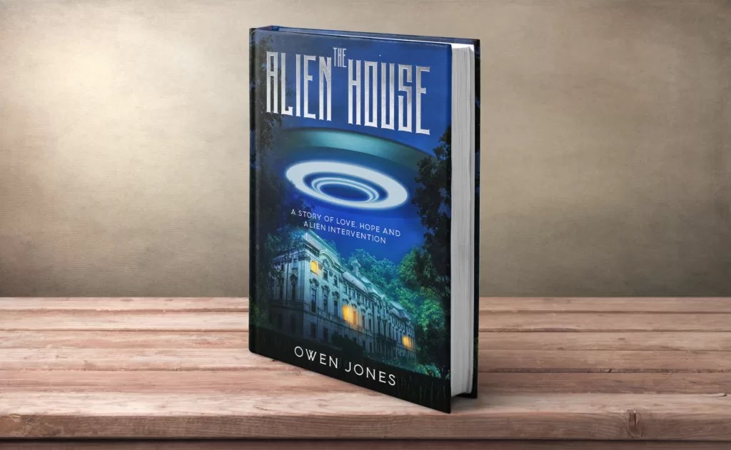 Alien House mock-up book cover