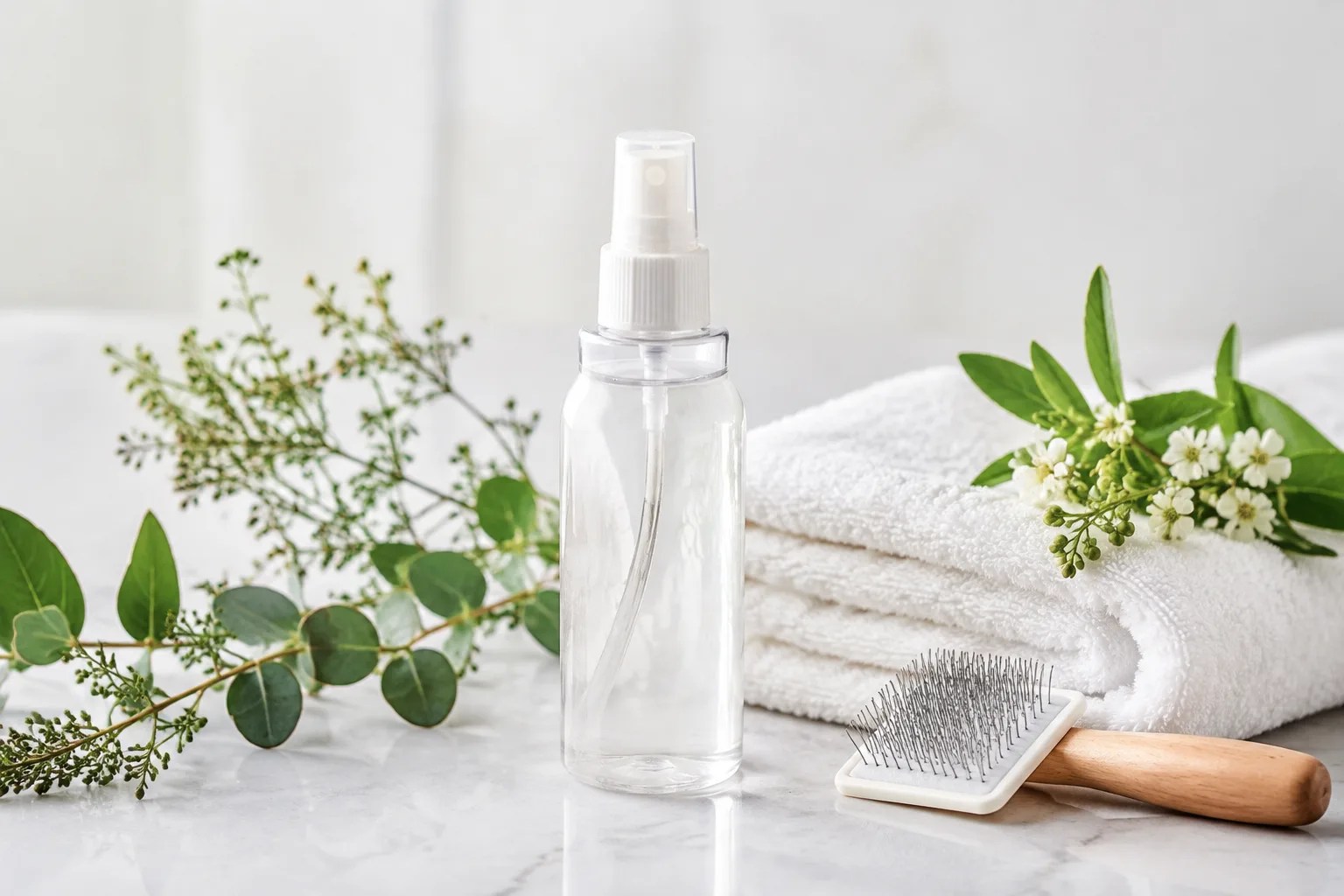 Unbranded private label pet deodorizing spray with grooming accessories