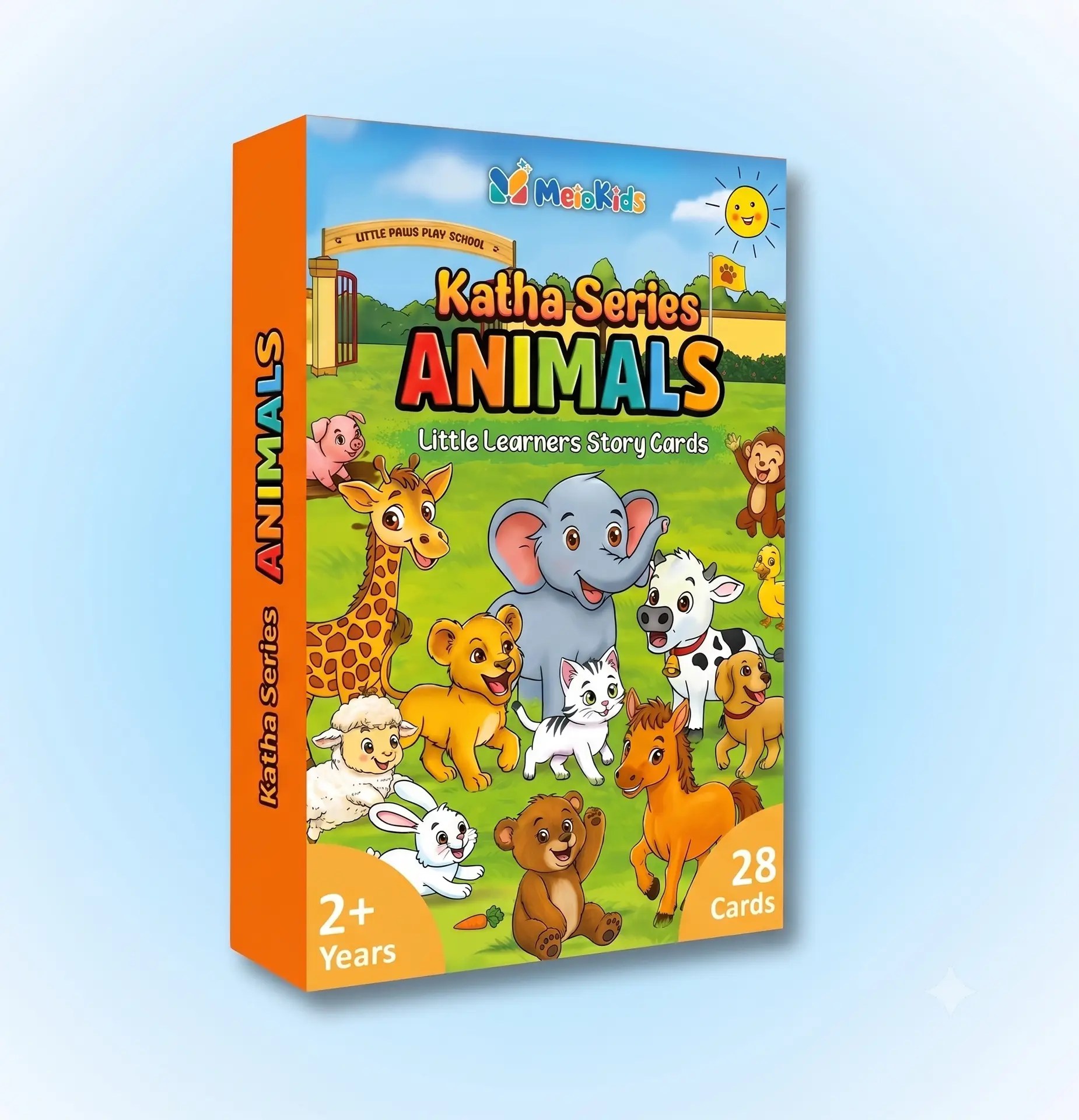Katha Series - Little Learners Animals & Their Babies Cards | Story-Based 24 Animal Babies | 2–5 Years | Meiokids