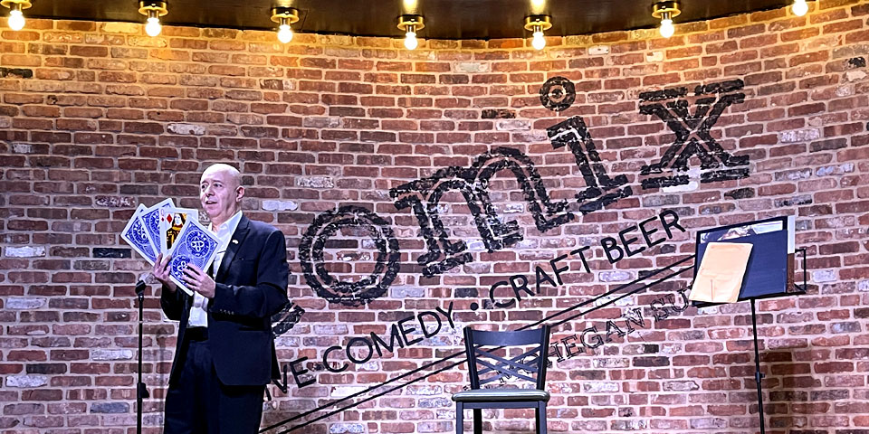 Performing at the Mohegan Sun Casino in Connecticut.