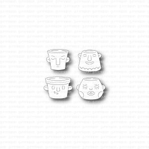 Gummiapan - Pots with Faces