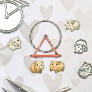 Gummiapan - Hamsterwheel & Hamsters