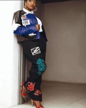 Duduke crooner, Simi showcasing the Daltimore Brand street wear