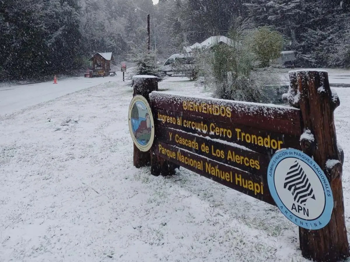 Precaución en la montaña: anuncian nevadas y lluvias en el Parque Nahuel Huapi
