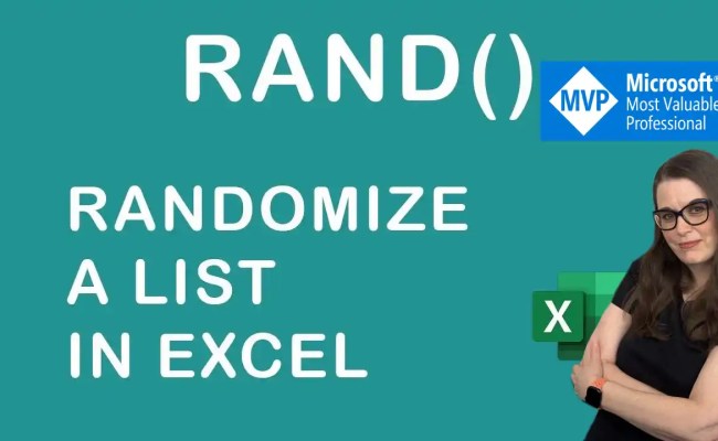 How To Randomize A List In Excel: A Step-by-Step Guide