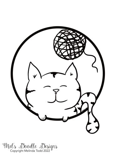 Rest Winter Free Coloring Page by Mel's Doodle Designs