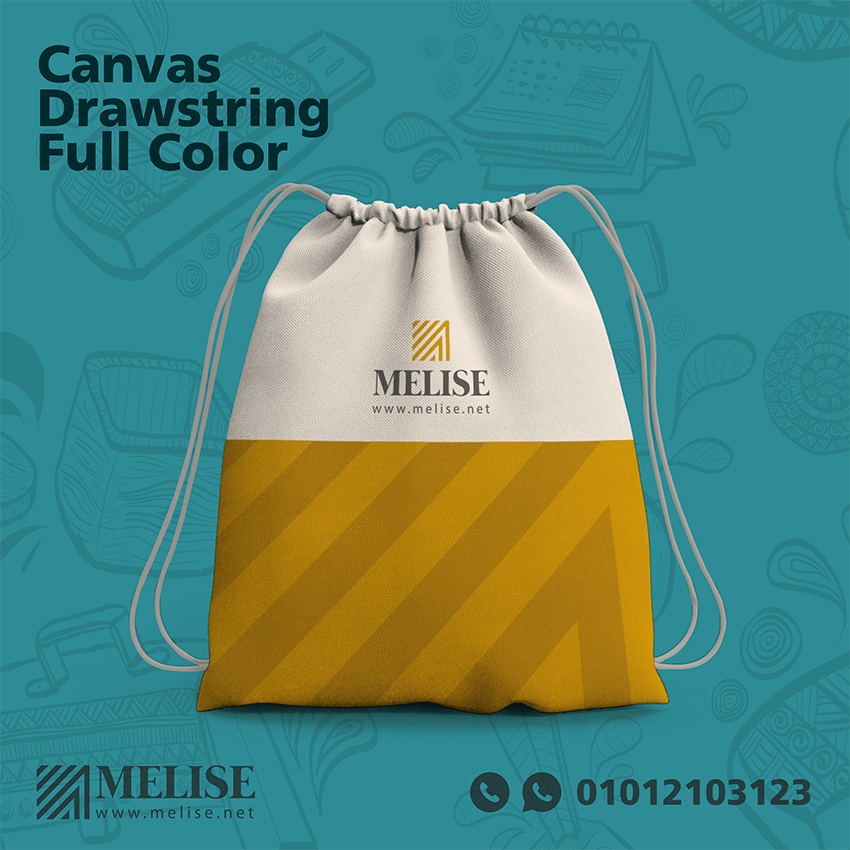 Drawstring Bag by Melise Giveaways Egypt, full-color printed design, ideal for sports, events, promotions, or school use in Egypt.
