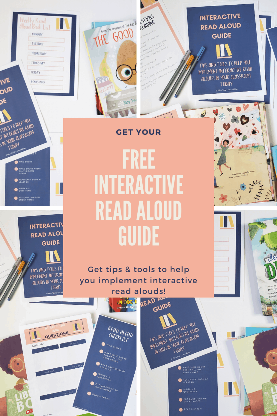 Are you looking for a way to organize your interactive read alouds? If you're having trouble planning read alouds or asking the right questions, then you need this freebie. Grab your free Interactive Read Aloud Guide now.!