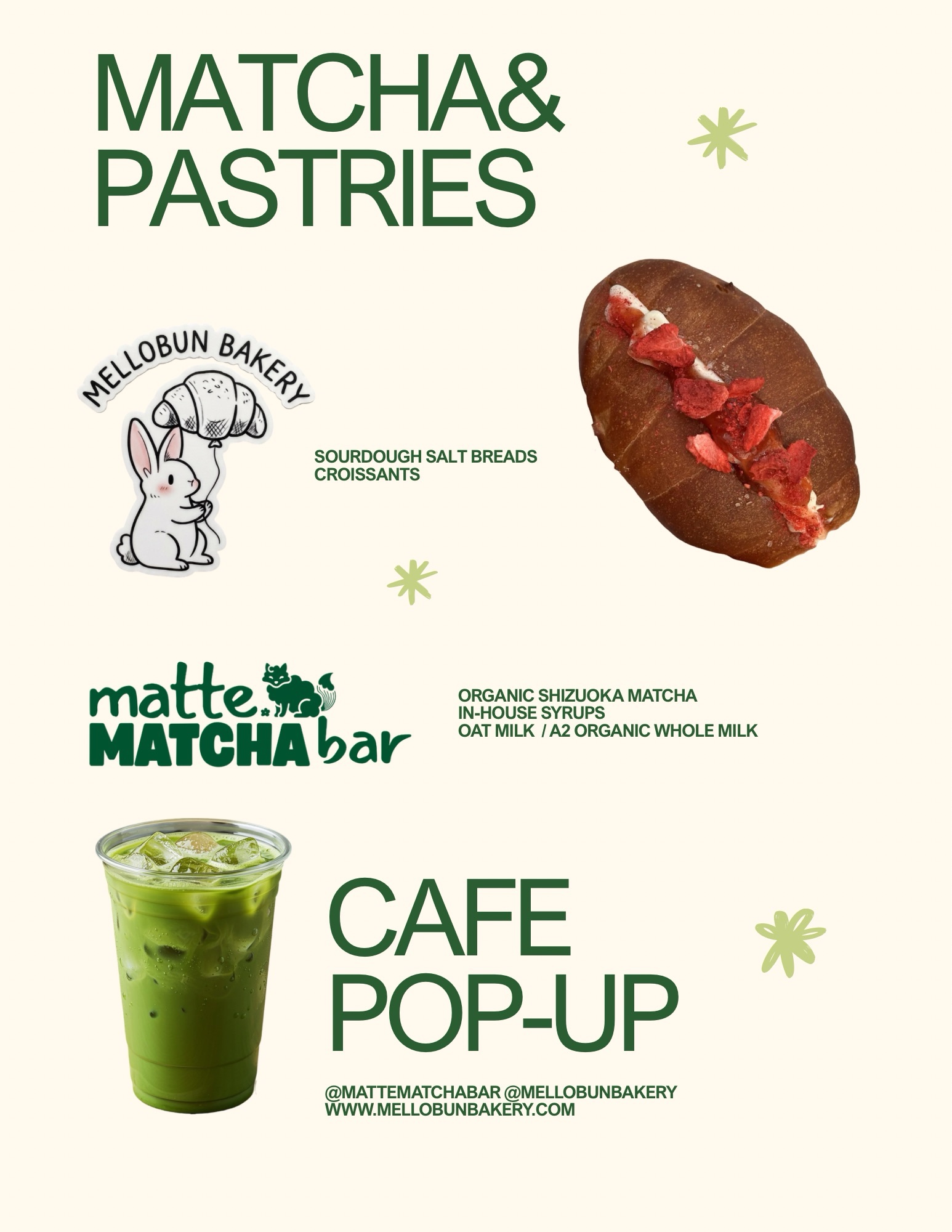 Matte Matcha Cart Private Event Booking
