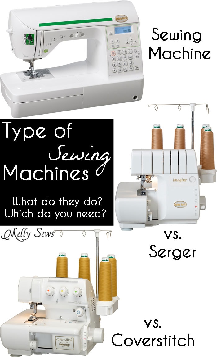 Sewing machine vs serger vs coverstitch