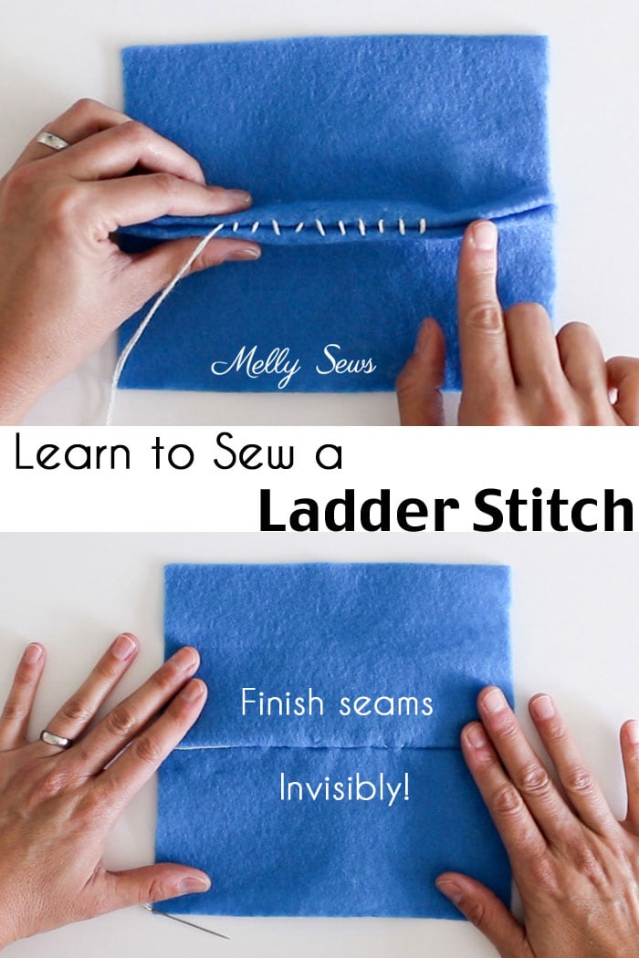 Instead, try a slip or ladder stitch to create an invisible seam between two folded edges, or a folded edge and a flat edge. How to Sew a Ladder Stitch - Invisible Stitch - Blind