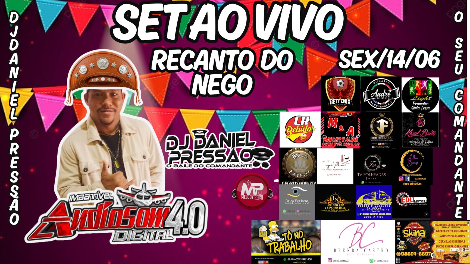 AUDIOSOM 4.0 NO RECANTO DO NEGO 14-06 – DJ DANIEL PRESSÃO