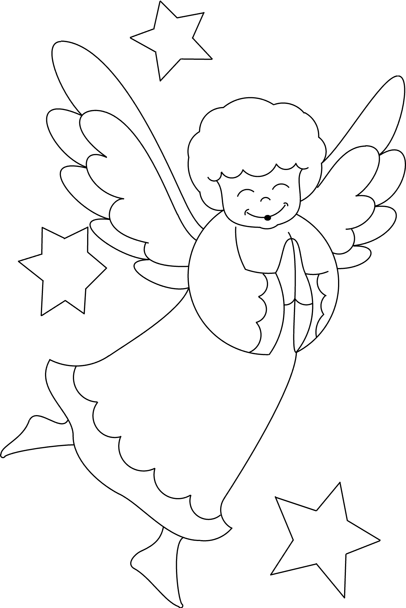 Engel Ausmalbilder Ausdrucken Weihnachtsengel Und Schutzengel