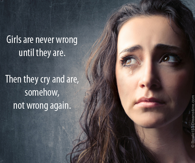 girls are never wrong meme quote