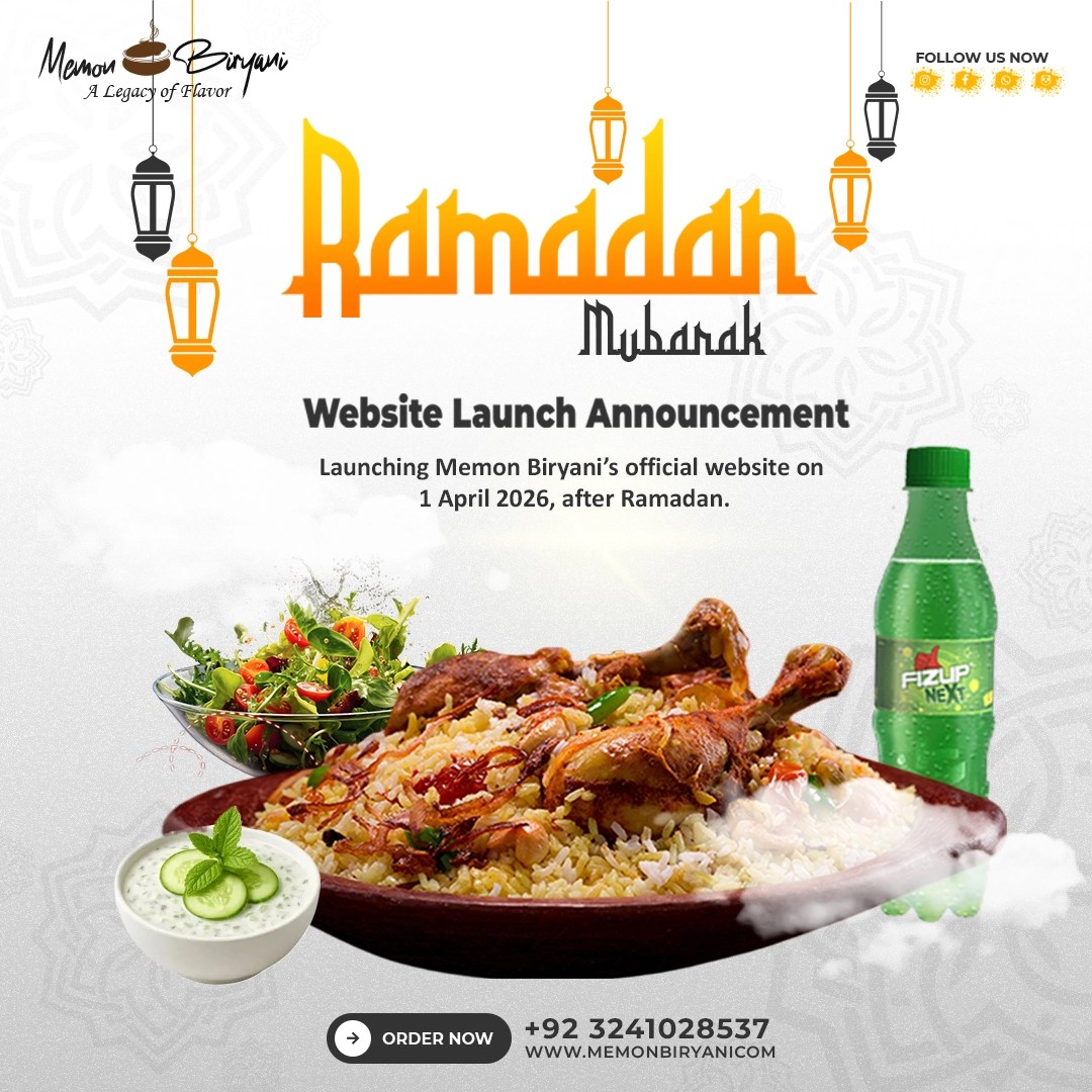 Memon Biryani website launch