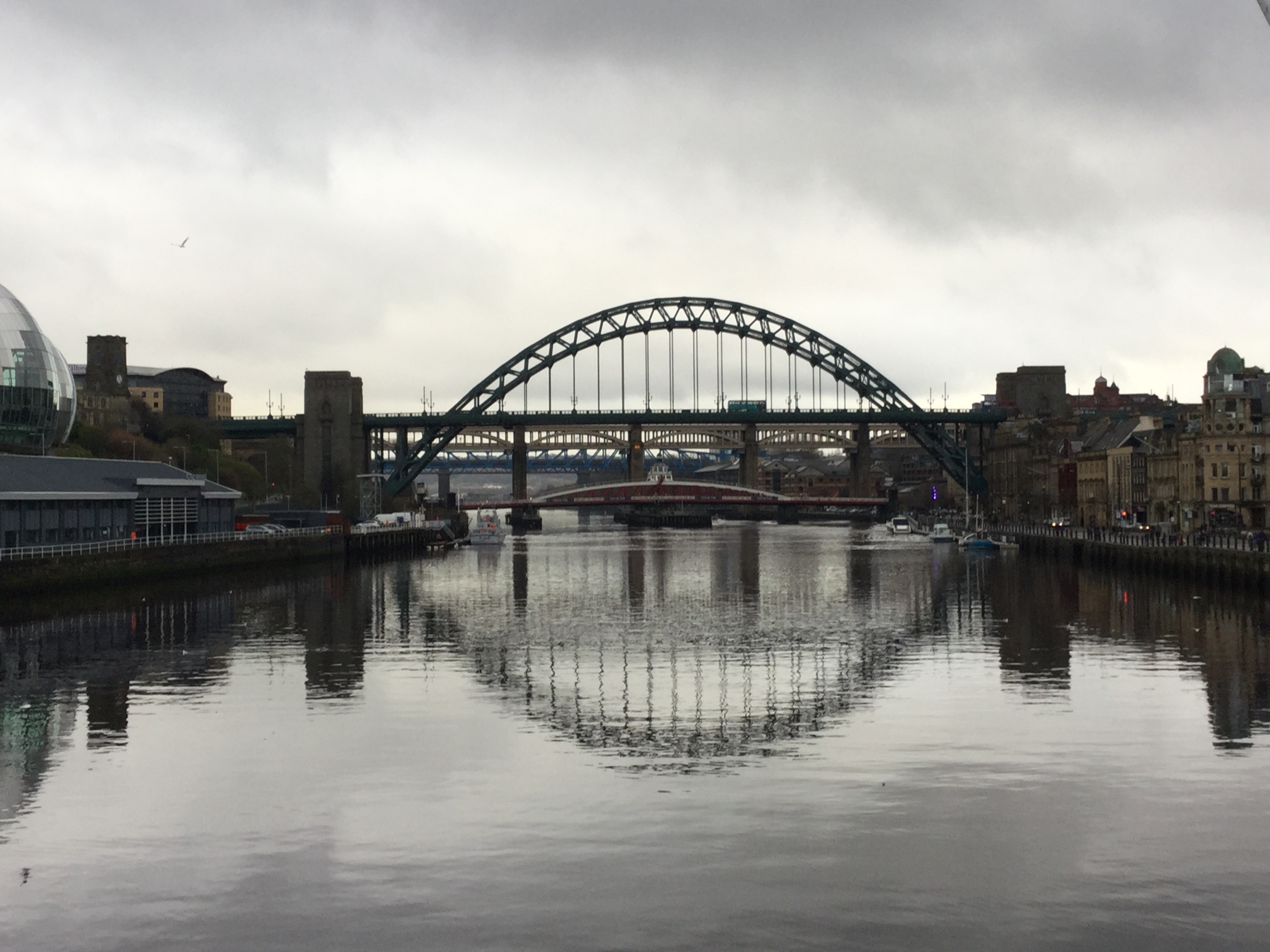 Photo courtesy of Julie, the "swing bridge", Tyne bridge in background