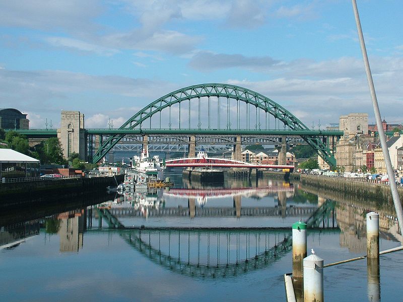 Photo courtesy of Julie, the "swing bridge", Tyne bridge in background