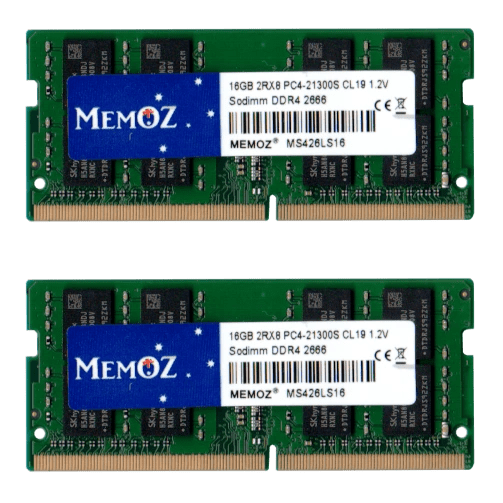 Memoz 2x16GB 2666 SoDimm DDR4 Laptop RAM 32GB PC4-21300 Notebook