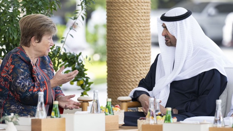 UAE President meets IMF Managing Director in Abu Dhabi