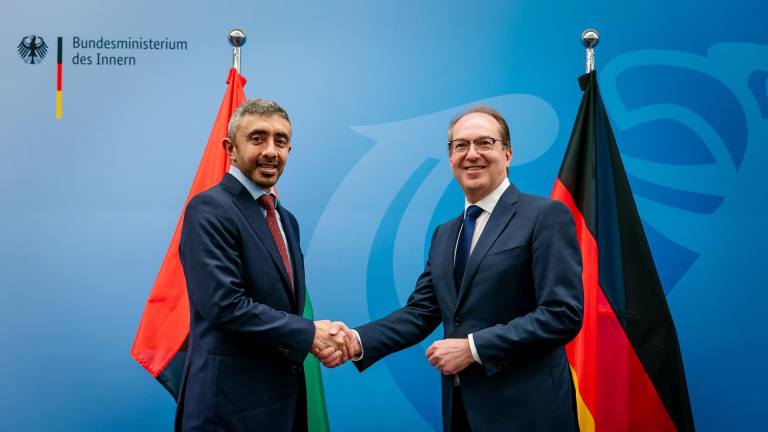 UAE and Germany review strategic ties in Berlin