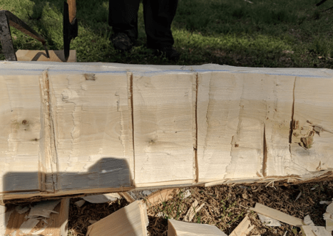 Our Menokin Hewn Log