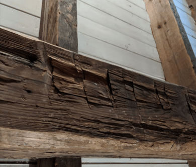 The Cabin’s Hewn Log