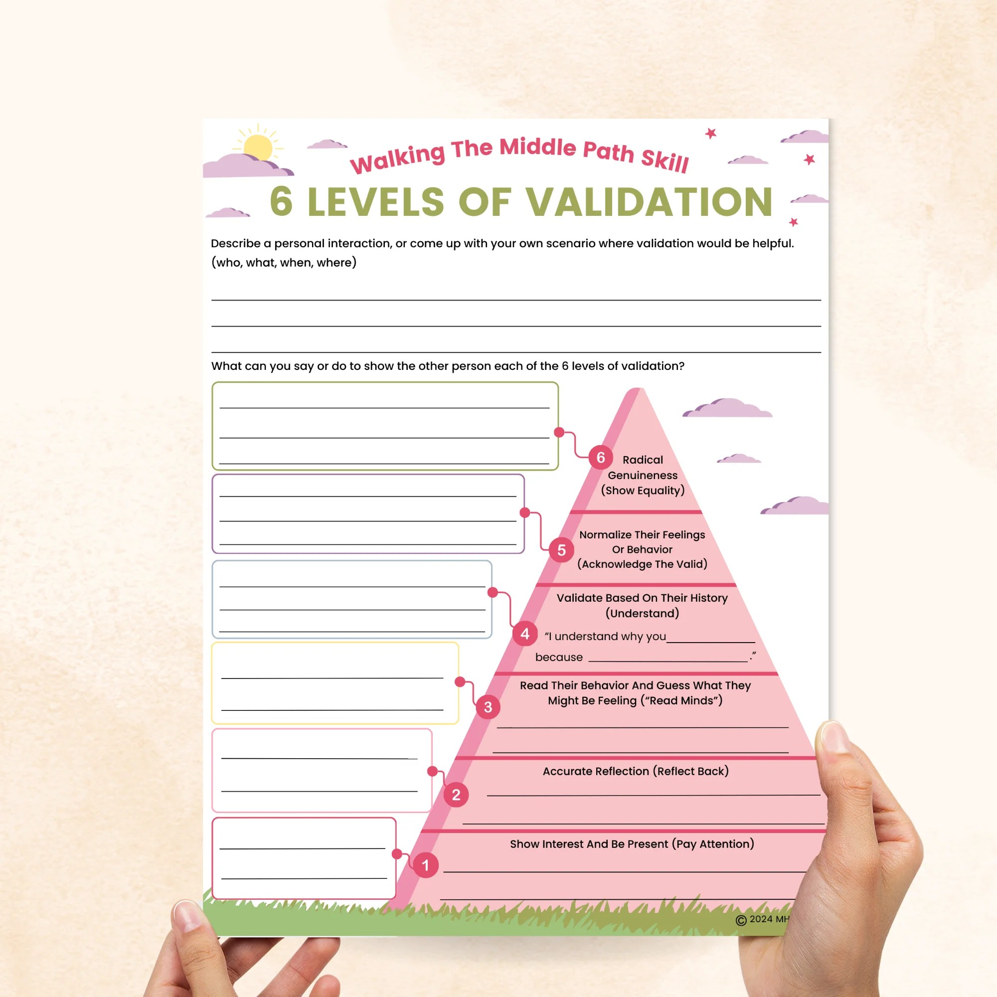 Dbt Validation Worksheet Mental Health Center Kids - Premium Landscape Image Gallery - Full HD