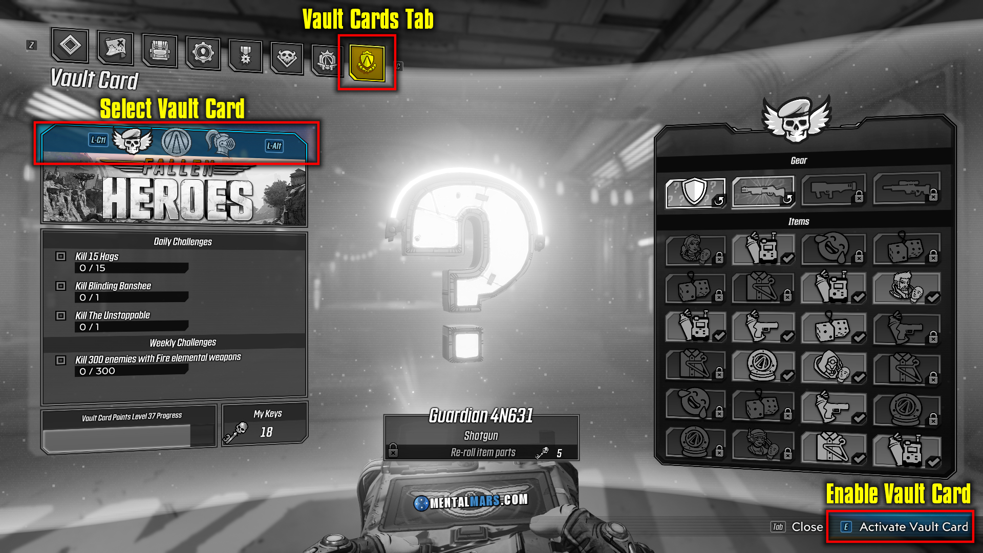 Borderlands 3 Vault Cards » MentalMars