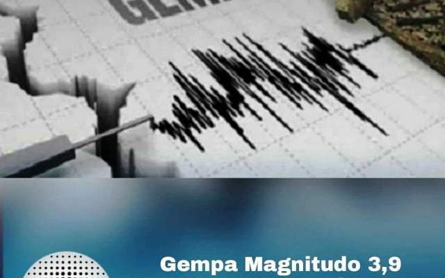 Gempa Bumi Tektonik 3,9 Magnitudo Mengguncang Tarakan Kaltim