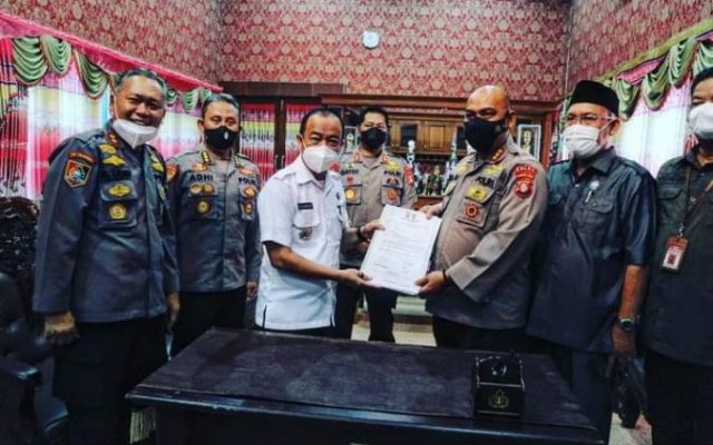 Pemkab Seruyan & SPN Tjilik Riwut Polda Kalteng Lakukan MoU Pembangunan Fasilitas Pendidikan