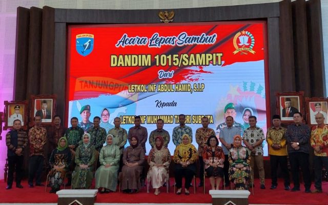 Kodim 1015/Sampit, Gelar Lepas Sambut Dandim di Rujab Bupati Kotim