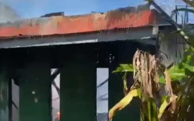 Breaking News! Rumah di Baamang Hulu Ludes Dimakan Api