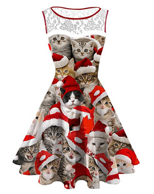 Fun And Fashionable Christmas Cat Dresses For Women Who Love Kitties Meow As Fluff