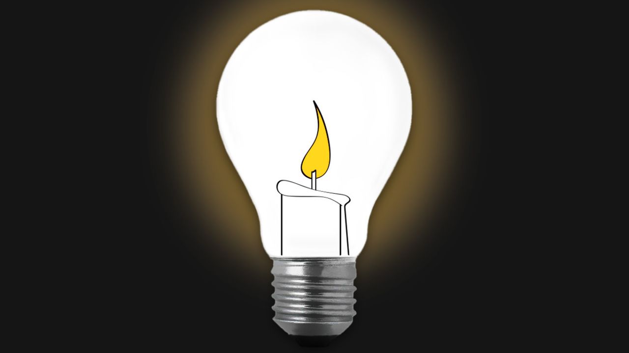 Ilustrasi lampu padam. INT