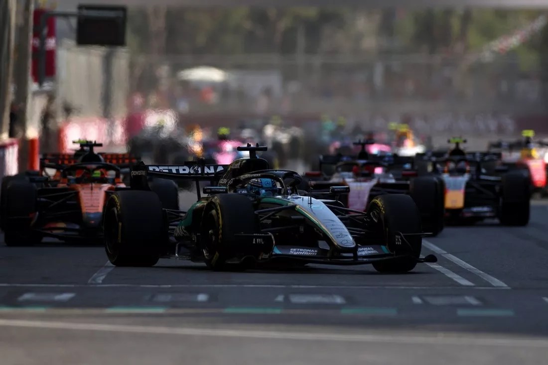 George Russell, Mercedes. FOTO/Getty Images/Alastair Staley
