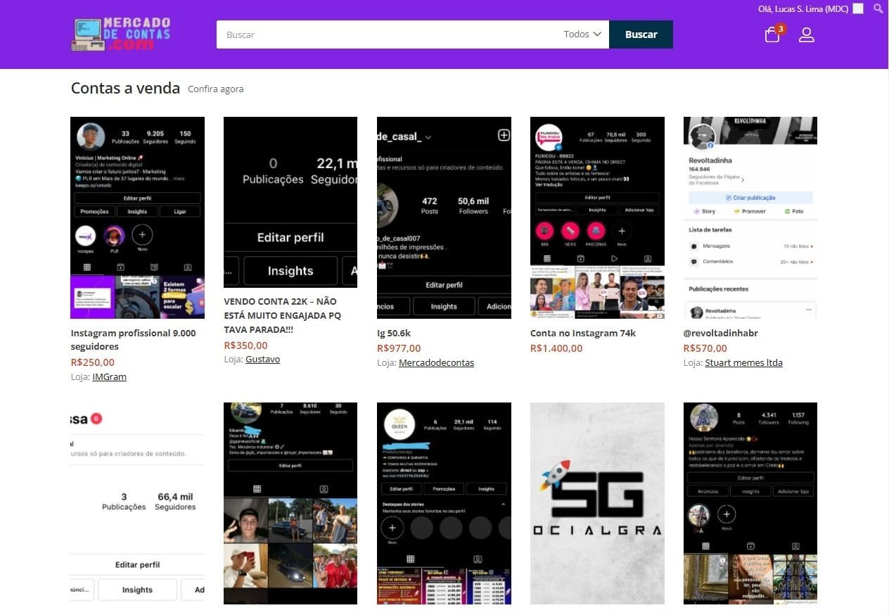 Leia mais sobre o artigo Comprar conta do Instagram – Onde posso ? É algo Seguro ?