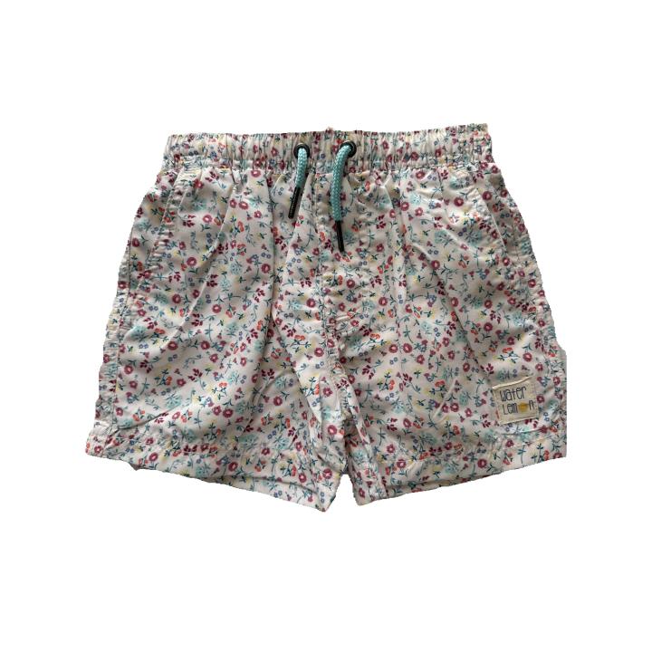 Bañador niño WATERLEMON – estampado flores color marfil Talla 4 Años | Outlet Verano