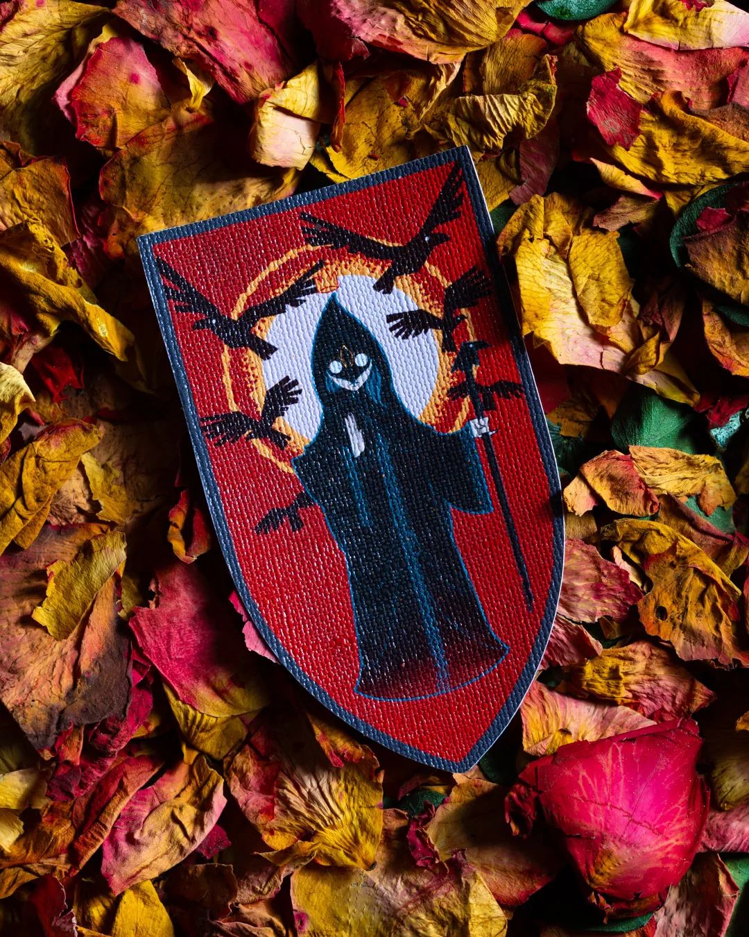 Mini Six Ravens Canvas Sticker